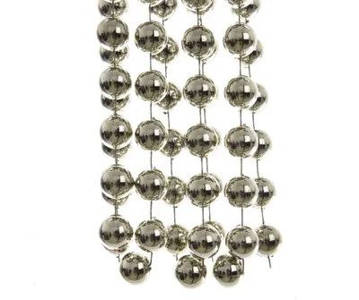 Produktbild von Perlenkette Band Girlande Kunststoff Ø.2 cm L.2,7 m naturleinen