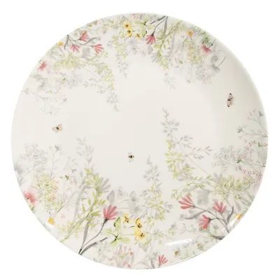 Produktbild von Clayre & Eef Frühstücksteller Ø 20 cm Weiß Porzellan Blumen