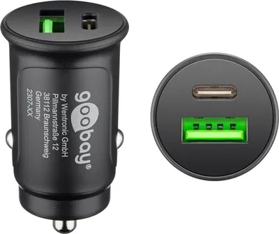 Produktbild von Podwójna szybka ładowarka samochodowa USB-C™ PD (Power Delivery) (27 W)