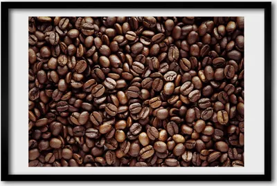 Produktbild von Bild 60x40 MDF-Rahmen, Wandkunst Kaffeebohnen