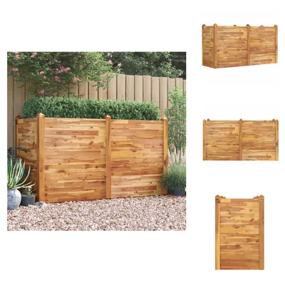 Produktbild von vidaXL Hochbeet 160x60x84 cm Massivholz Akazie -  Blumentöpfe & Pflanzgefäße