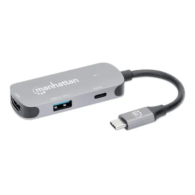 Produktbild von MANHATTAN USB-C auf HDMI 3-in-1 Docking-Konverter mit PD