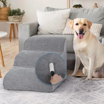 Produktbild von Haustierleiter für Hunde und Katzen / 4-stufige Katzentreppe