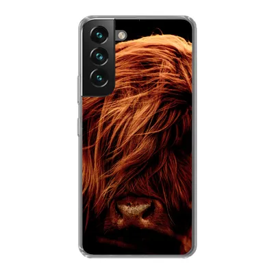 Produktbild von MuchoWow® Handyhülle Schutzhülle Hülle für Samsung Galaxy S22 Schottischer Highlander - Kuh - Hörner - Porträt - Tiere Silikon Softcase Handy Hülle - Mobiltelefonhülle