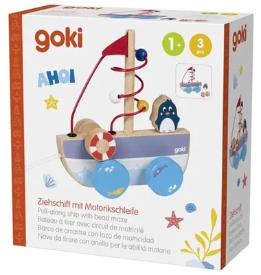 Produktbild von goki Ziehschiff Ahoi mit Motorikschleife