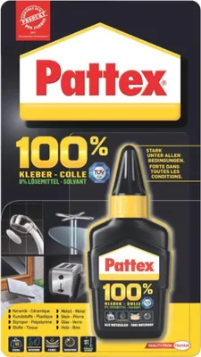 Produktbild von Pattex 9H P1BC5 Alleskleber Pattex® MultiPower Kleber 100%, Flasche auf Blisterkarte mit 50 g