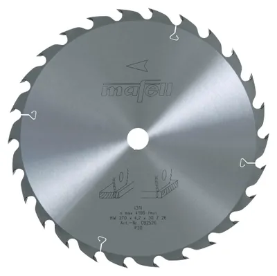 Produktbild von Mafell Sägeblatt-HM 370 x 2,2/4,2 x 30 mm, Z 26, WZ | 092526
