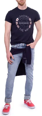 Produktbild von NAPAPIJRI - T-Shirt mit kreisförmigem Aufdruck für Männer - Größe S