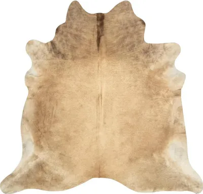 Produktbild von vidaXL Teppich Echtes Rindsleder 150×170 cm Beige