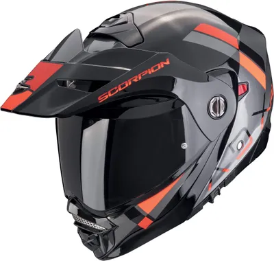 Produktbild von Scorpion ADX-2 Galane Klapphelm, schwarz/silber/rot, XL (60/61)