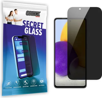 Obrázok produktu pre Ochranné sklo GrizzGlass SecretGlass Privacy pre Samsung Galaxy A72 - čierne