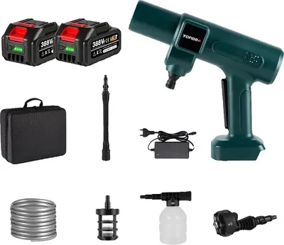 Obrázok produktu pre Elektrický vysokotlakový čistič, 200 barov, bezdrôtová prevádzka, 2 batérie, zástrčka EÚ