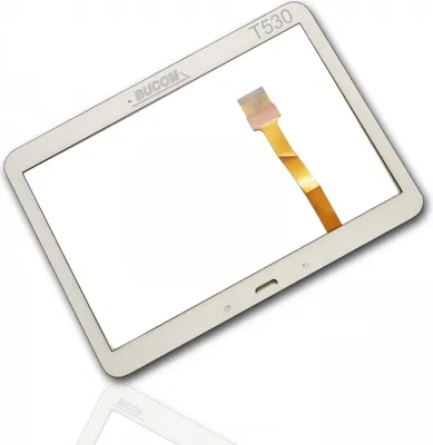 Produktbild von Für Samsung Galaxy Tab 4 10.1 T530 T535 Touchscreen Display Front Glass Digitizer Scheibe + Kleber weiss