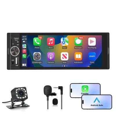 Produktbild von Junsun 1 Din Autoradio Mit Wireless Carplay