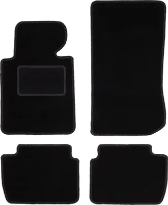 Produktbild von Schwarze Veloursmatten für: BMW 3 E46 Kompakt, Coupé, Limousine, Kombi, Touring (1998-2007)