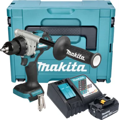 Produktbild von Makita DDF 492 RF1J Akku Bohrschrauber 18 V 141 Nm Brushless + 1x Akku 3,0 Ah + Ladegerät + Makpac