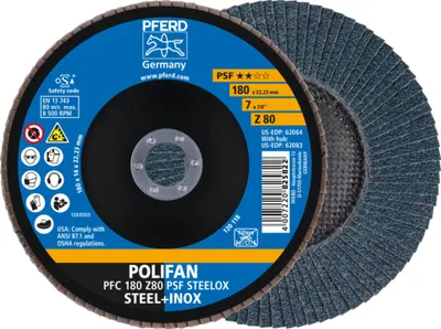 Produktbild von PFERD 67768185, 18 cm, 8500 RPM, 80 g, 10 Stück(e)