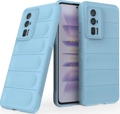 Produktbild von Redmi K60 Pro Hülle, Weich TPU Silikon Stossfest Anti-rutsch Schutzhülle für Xiaomi Redmi K60 / K60 Pro Blau