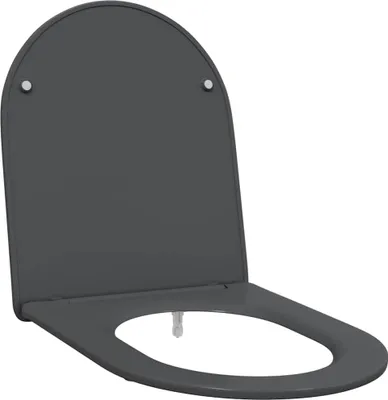 Immagine prodotto di vidaXL Sedile per WC antracite 47 x 36 x 3,4 cm Duroplast
