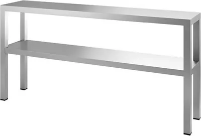 Immagine prodotto di Ripiano doppio in acciaio inox 1300 (L) x 300 (P) x 650 (A) mm