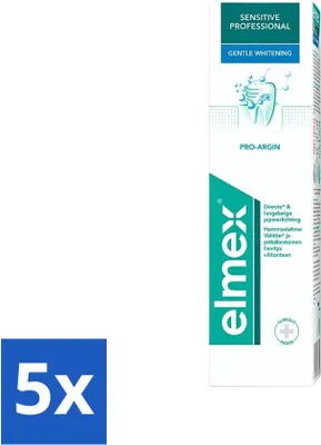 Obrázek produktu pro Zubní pasta Elmex Sensitive Professional Gentle Whitening 75 ml - hodnotné balení - 5 kusů