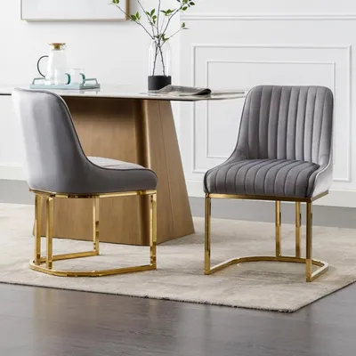 Immagine prodotto di Sedie da pranzo - Sedie - Poltrona - Sedia da scrivania - Poltrona - Set da 2 - Rivestimento in velluto