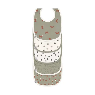 Produktbild von Lässig Little Forest, Einfaches/regelmäßiges Lätzchen, Grün, Weiß, Unisex, Baby (0 - 2 Jahre), 3 Monat( e), 18 Monat( e)