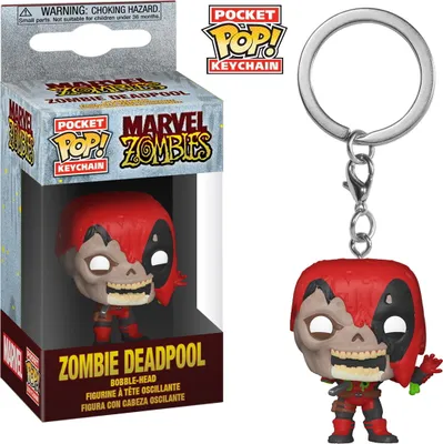 Produktbild von Marvel Zombies - Zombie Deadpool - Schlüsselanhänger Funko Pocket POP! Keychain