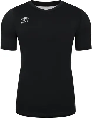 Productafbeelding van Umbro - "Elite" basislaag shirt met V-hals voor heren, model UO2145 (maat M), kleur zwart