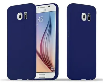 Obrázok produktu pre Cadorabo Case for Samsung Galaxy S6 Protective Cover in Blue Puzdro na mobilný telefón TPU Silikónový kryt