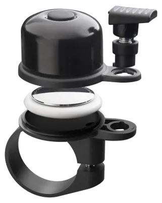 Produktbild von AIRBELL Fahrradklingel für Apple AirTag und AirTag 2-31,8 mm Durchmesser - Halterung in Klingel Versteckt - Fahrrad Diebstahlsicherung - Inklusive Werkzeug
