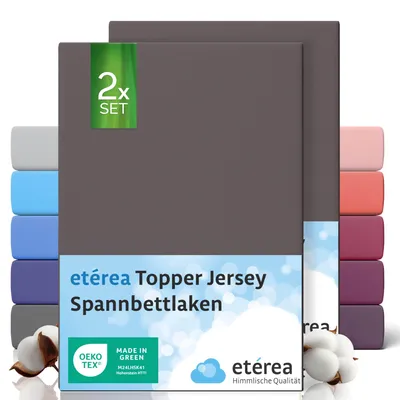 Produktbild von etérea Jersey Spannbettlaken Baumwolle 120x200 cm