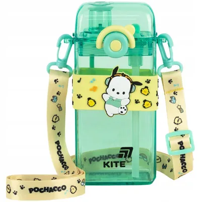 Obrázek produktu pro Dětská láhev z tritanu, láhev na vodu s uchem, 500 ml, Pochacco Kite