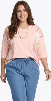 Produktbild von joella damen bluse plus size - aprikose, XL