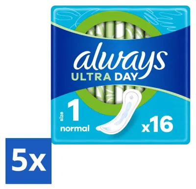 Produktbild von 5 x Always Ultra Normal Damenbinden - Vorteilspackung - 5 Stücke