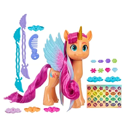 Produktbild von My Little Pony Ribbon Hairstyles Sunny Starscout, 5 Jahr(e), Mehrfarbig