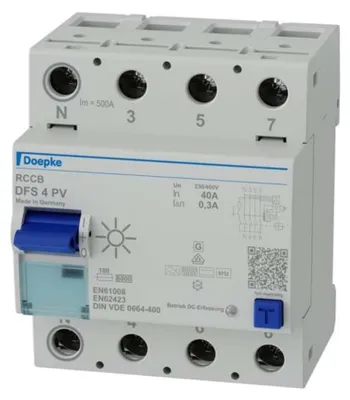 Productafbeelding van Doepke DFS4 040-4/0.30-PVFI, overstroombeveiliging, 4-polig, 40A, 0.3, artikelnummer 09136804