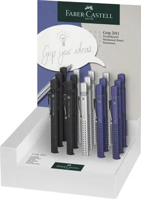 Zdjęcie produktu dla Faber-Castell 144130, Spinacz, Przyciskany długopis, Możliwość ponownego napełnienia, Niebieski, 15 szt., Extra Pogrubiony