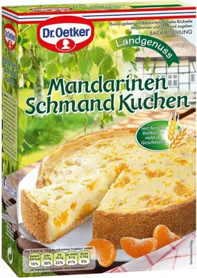 Obrázok produktu pre Dr. Oetker mandarínkový koláč s kyslou smotanou, balenie po 4 kusoch