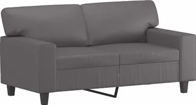 Obrázok produktu pre vidaXL 2-miestna pohovka sivá 120 cm Imitácia kože