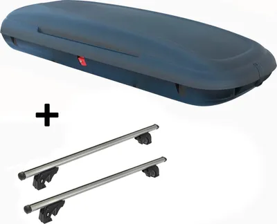 Obrázok produktu pre Strešný box VDPCA480 480Ltr carbonlook + strešný nosič VDP LION1 kompatibilný s pre Kia Carens (RS) (5 dverí) 99-02