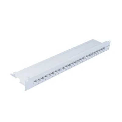 Produktbild von Patchpanel Patchfeld Cat.6A, 24-Port lichtgrau