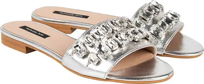 Obrázok produktu pre Patrizia Pepe Slippers - 2V9618 A5B1 - Silver- Veľkosť: 36(EU)