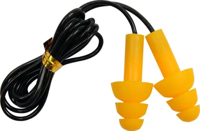 Image de Bouchons d'oreille réutilisables en silicone avec cordon, 50 paires
