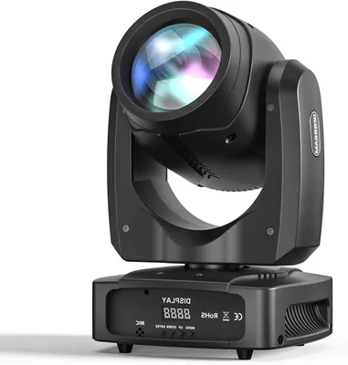 Zdjęcie produktu dla Reflektor DMX512 – Ruchome światło – Reflektor ruchomy – Światło dyskotekowe – Oświetlenie DJ-skie z diodą LED o mocy 150W i wzorami gobo