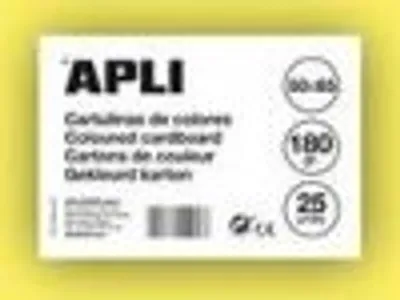 Obrázok produktu pre APLI 14256, Žltá, Jednofarebné, A4 (210 x 297 mm), 170 g/m², 650 mm, 500 mm