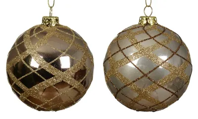 Productafbeelding van Kerstbal kunststof d8 cm a2 Decoris
