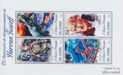 Produktbild von Briefmarken Sao Tome e Principe 2013 Mi 5321-5324 Kleinbogen (kompl. Ausgabe) postfrisch Harun Tazieff