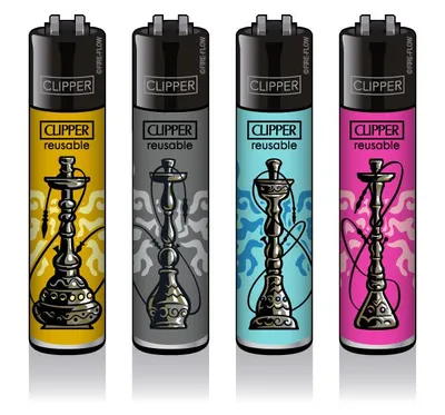 Produktbild von Clipper Feuerzeuge 4er Set: Shisha #2