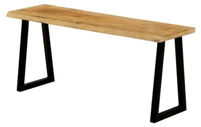 Produktbild von Bänke - Bänke mit Kantenrand aus massivem Mangoholz, 105 cm